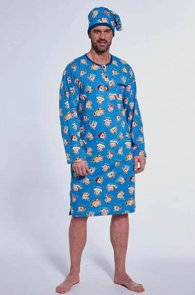 Pánská košile Cornette 110/33 long/r M-2XL modrá XXL