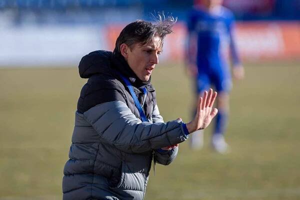 Fotbalové utkání mezi FC Vysočina Jihlava a FC Zbrojovka Brno.