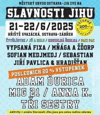 Slavnosti Jihu 2025 se blíží, v prodeji je poslední zbytek vstupenek