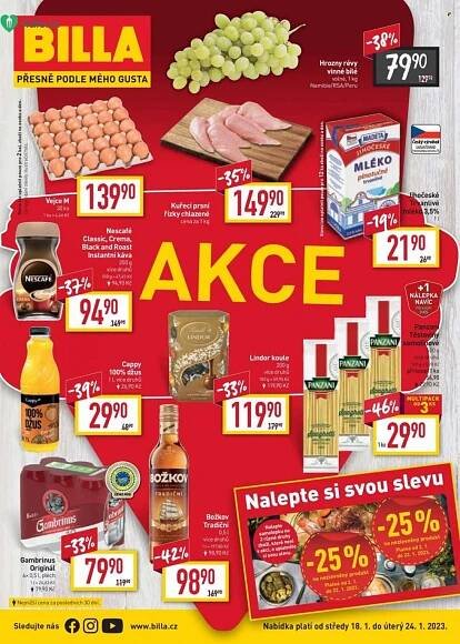 Billa leták akce od 18.01.2023 do 24.01.2023 - Jídlo.cz