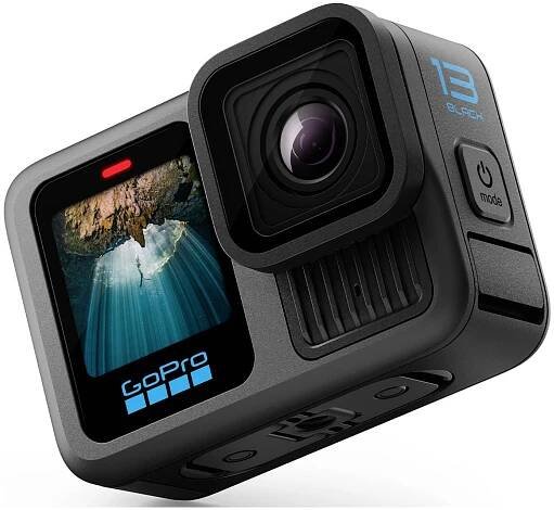 GoPro HERO13 Black Sportovní outdoorová kamera 5,3 K, 4K, 2,7K, Full HD, Bluetooth, duální displej, dotyková obrazovka, 