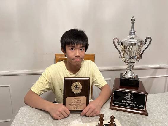 Leo Wang Wins Club Championship – San Gabriel Valley Chess Club