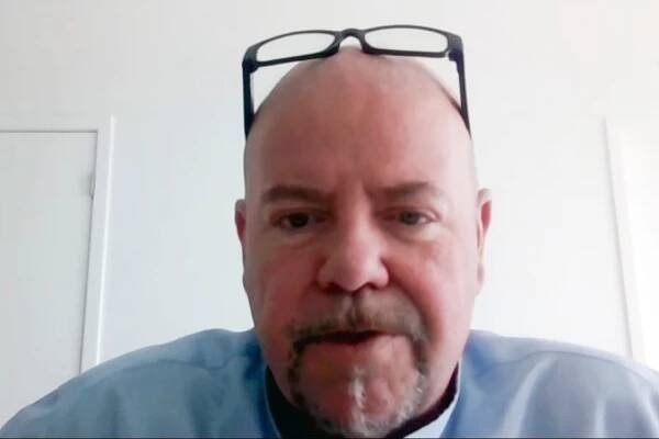 close-up of Steve Kramer's face