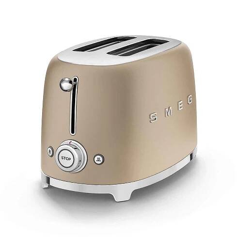 Smeg Toustovač 50 ́s Retro Style, 2x2, zlatý mat TSF01CHMEU