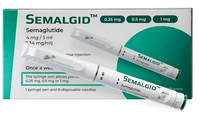 Semalgid 4 mg (Semaglutid) - Driada Medical