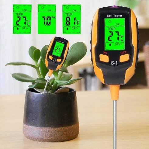 PŮDNÍ KYSELOMĚR 5 V1, VLHKOST/PH/TEPLOTA, SNADNÉ POUŽITÍ za 559.00CZK - Allegro