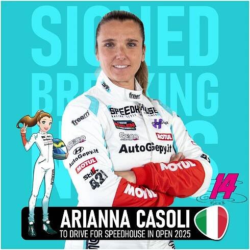 Arianna Casoli Confirmed for the 2025 EuroNASCAR