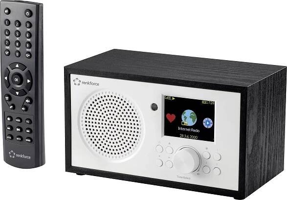 Renkforce RF-IR-MONOV2 RF-4533694 internetové stolní rádio, internetové, Wi-Fi, internet, s USB nabíječkou, s DLNA, vč.