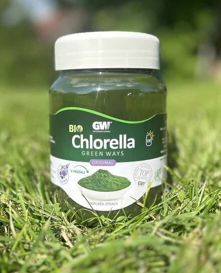 Chlorella GW BIO v prášku 350g, Green Ways