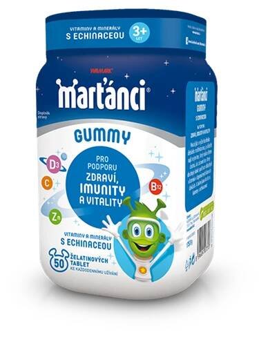 Marťánci Gummy echinacea, vitaminy pro podporu imunity pro děti