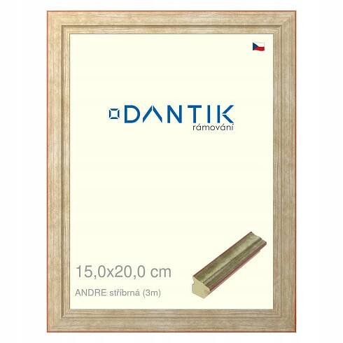 DANTIK rámeček na obraz 15x20 | ANDRE stříbrná (Sklo Čiré)