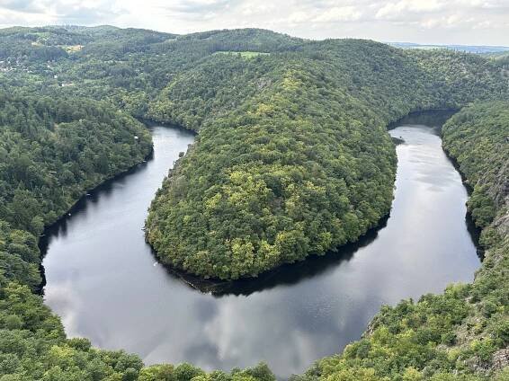 Meandr řeky Vltava: Vyhlídka Máj, Mařenka a Myšák – Ubytování U Kloučků v Potvorově – Severní Plzeňsko