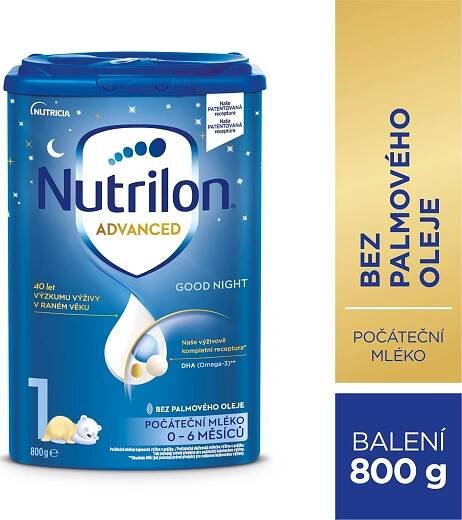 Nutrilon Advanced 1 Good Night počáteční kojenecké mléko 800 g