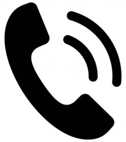 Ikona telefonu. Jednoduchá ikona zvonícího telefonu. Vektorová ilustrace — Stock obrázek
