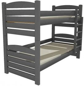Patrová postel PP 025 80 x 200 cm - šedá