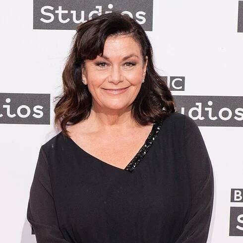 Dawn French shows off lighter hair to "welcome the grey"