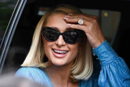NEW YORK, NY - AUGUST 17: Paris Hilton is seen on August 17, 2021 in New York City. (Photo by NDZ/Star Max/GC Images)