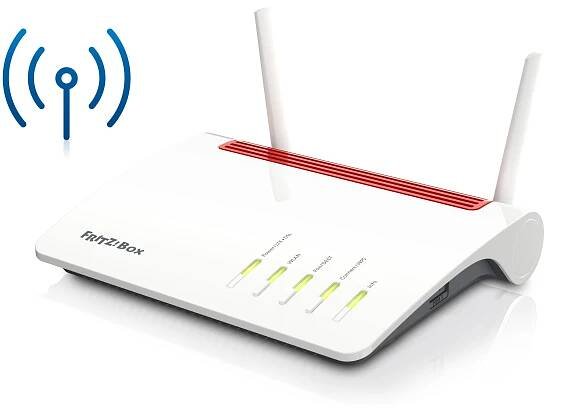AVM FRITZ!Box 6890 Router, LTE- & DSL-Modem, WLAN AC+N (bis 1733+800 MBit/s), 4x Gigabit-LAN, USB 3.0, Telefonanlage mit DECT, ISDN & Analog, NAS-Anbindung, 250x184x48 mm (BxTxH), Schwarz/Rot/Weiß