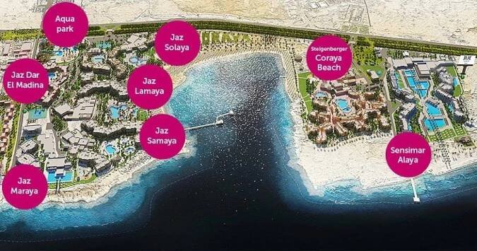 Mapa Coraya hotely