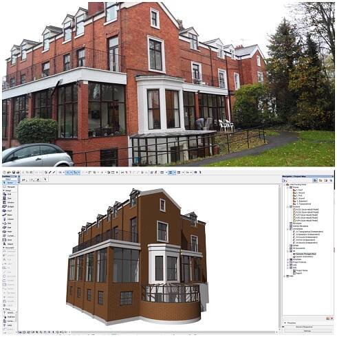 Archicad BIM model from survey data by ArchicadTeam.com