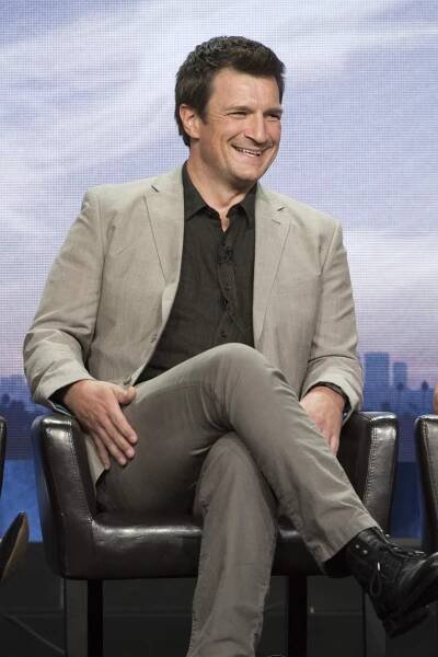 Zelenáč - Z akcí - The cast and producers of ABC’s “The Rookie” at the Disney | ABC Television Summer Press Tour 2018, at The Beverly Hilton in Beverly Hills, California - Nathan Fillion