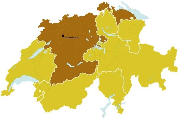 Diecéze basilejská na mapě