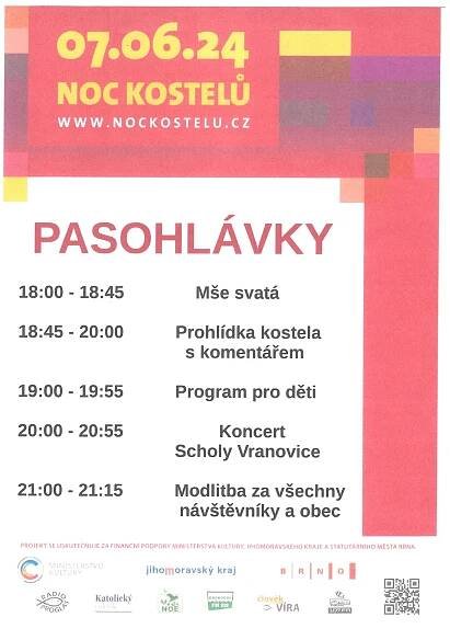 Noc kostelů 7.6.2024 | Pasohlávky 