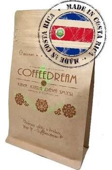 Káva COFFEEDREAM | Káva KOSTARIKA LA PASTORE TARRAZU - 100g / třívrstvý sáček se zipem / Hrubé mletí - frenchpress, filtrovaná káva Káva Kostarika A11