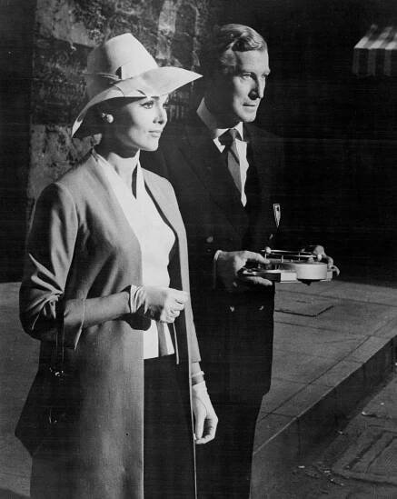 Gila Golan And Edward Mulhare In A Scene From The 1966 Film Our Man Flint.