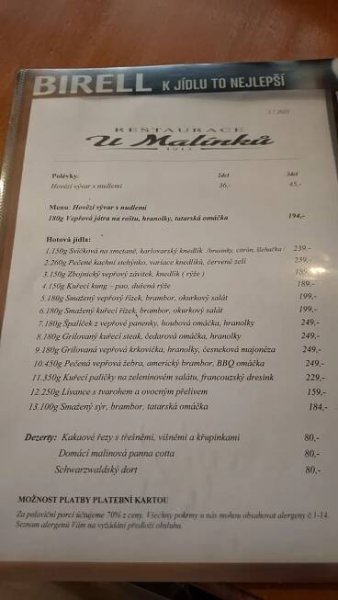 Restaurace u Malínků foto 2
