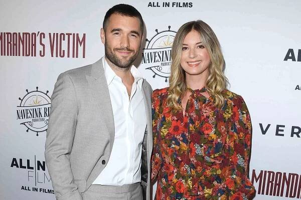 Emily VanCamp, Josh Bowman arrives at the Los Angeles Special Screening Of 