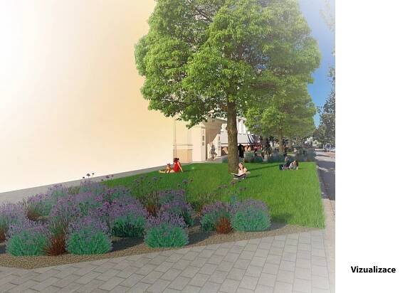 Prostor před ZŠ Němčice nad Hanou – Zahradník projekt, s.r.o.