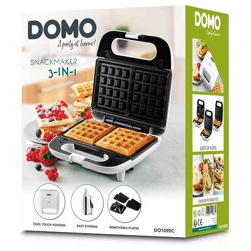 Sendvičovač 3v1 - DOMO DO1090C, Příkon: 750 W