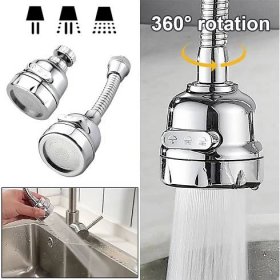 Faucet Sprayer Attachment 360° Rotating Faucet Aerator Sink Sprayer Adjustable Kitchen Sink Tap Head Water Saving Extend Nozzle