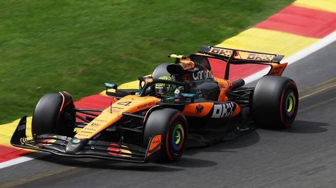 Pole position na Velkou cenu Belgie 2025 získal Lando Norris