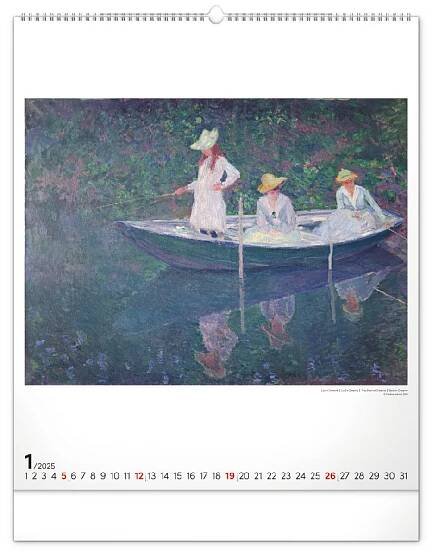 Nástěnný kalendář 2025 Claude Monet | AAApapir.cz 