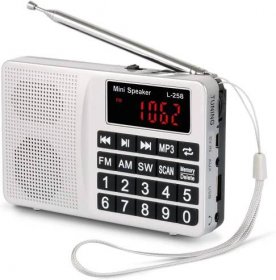 PRUNUS L-258 přenosné rádio,AM(MW)/SW/FM,USB,TF,AUX Mp3,auto ladění  - Přehrávače a multimédia