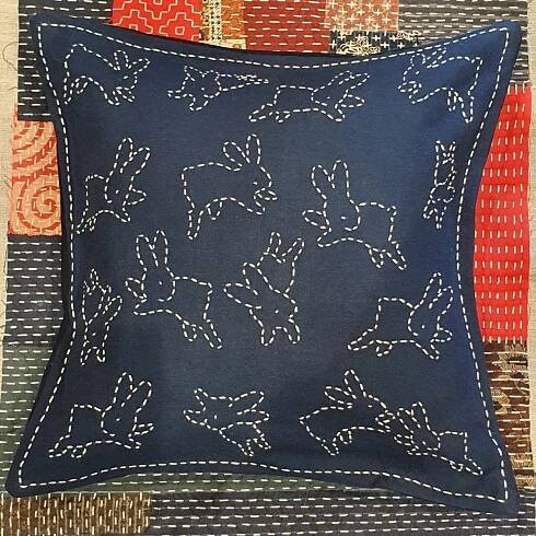 Sashiko Template-Bunny set of  6 styles - Image 2