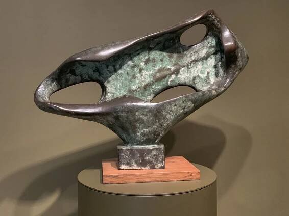 Barbara Hepworth (British, 1903-1975) 'Sea Form (Porthmeor)' 1958 (installation view)