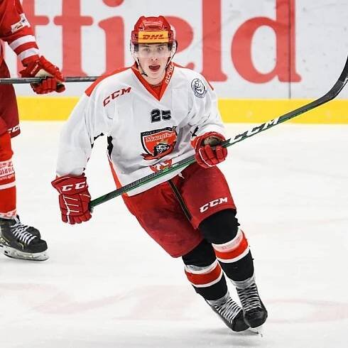 Michal Beneš v juniorském dresu Mountfieldu HK