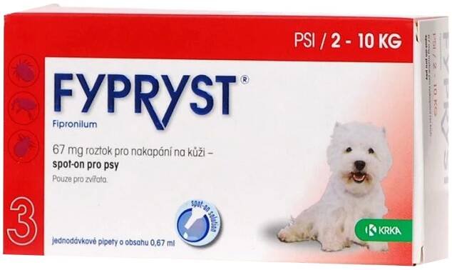 Fypryst spot on pes 2-10kg