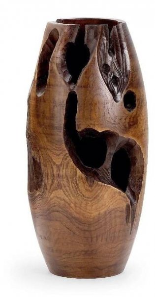 Dřevěná váza Erosi, 40 cm
