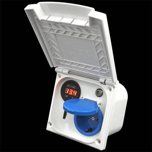 Multifunkční venkovní zásuvka karavan 220V 230V satelitní Obrázek produktu 