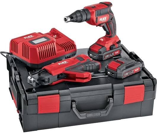 Aku-stavební šroubovák 18,0 V se zásobníkem na páskované šrouby DW 45 18.0-EC M/2.5 Set
