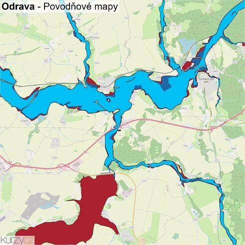 Odrava - mapy | Kurzy.cz