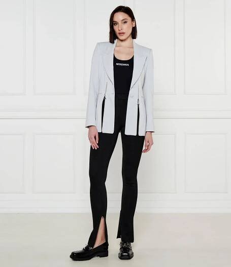 Kalhoty Patrizia Pepe | černá Slim Fit high waist 8P0673 A025