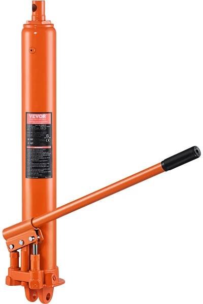 Hydraulický zvedák VEVOR Long Ram Jack, 8tunový zvedací válec s dvojitým pístovým čerpadlem a vidlicovou základnou, hydraulický zvedák na láhve pro zvedání motorů, garážové/dílenské jeřáby, farmy atd.