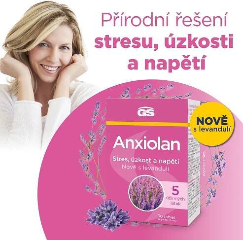GS Anxiolan s levandulí, 30 tablet