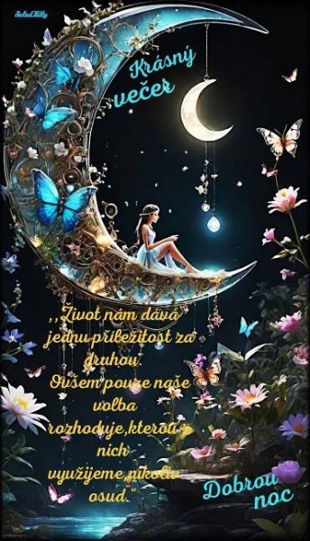 Pin by Jana on Dobrý večer +Dobrou noc