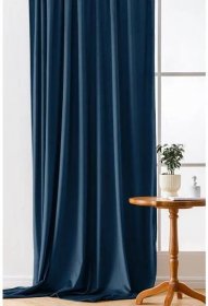 Textilomanie Velvet zatemňovací závěs s kovovými kroužky tmavě modrý 2x 135 x 250 cm od 619 Kč